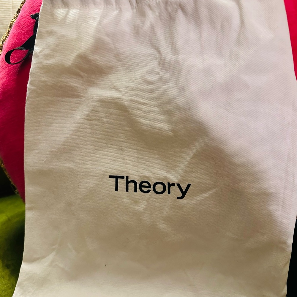 Theory Black Leather Shoulder Bag - Picture 11 of 11